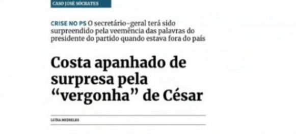 Declarações de António Costa