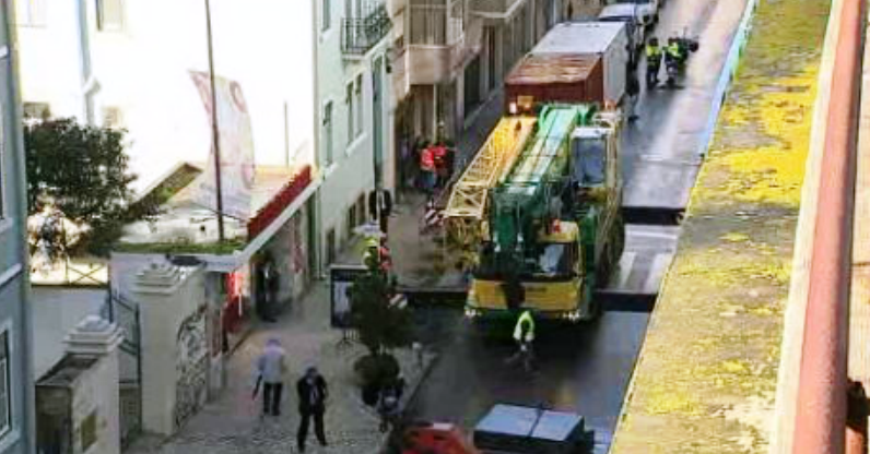 Deslizamento de terras em Lisboa