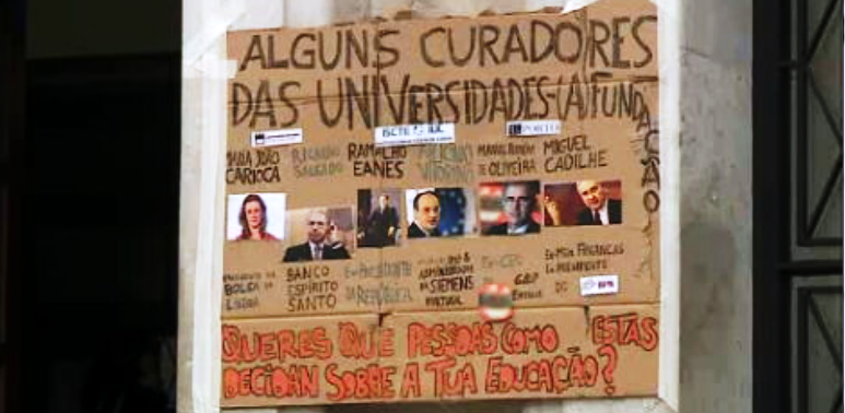 Protesto de estudantes em Coimbra