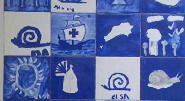 Exposição de azulejos