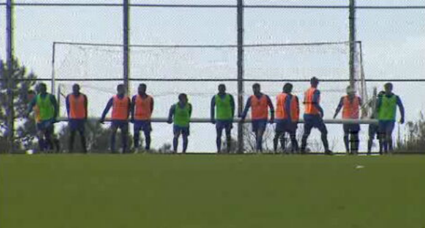 Futebol: treino do União da Madeira