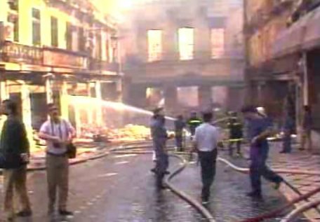 Visitas ao local do incêndio no Chiado