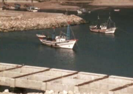 Primeira fase da construção do porto de abrigo na Nazaré