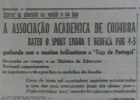 Futebol: retrospetiva da Taça de Portugal