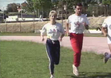 Atletismo: treino dos atletas do Benfica