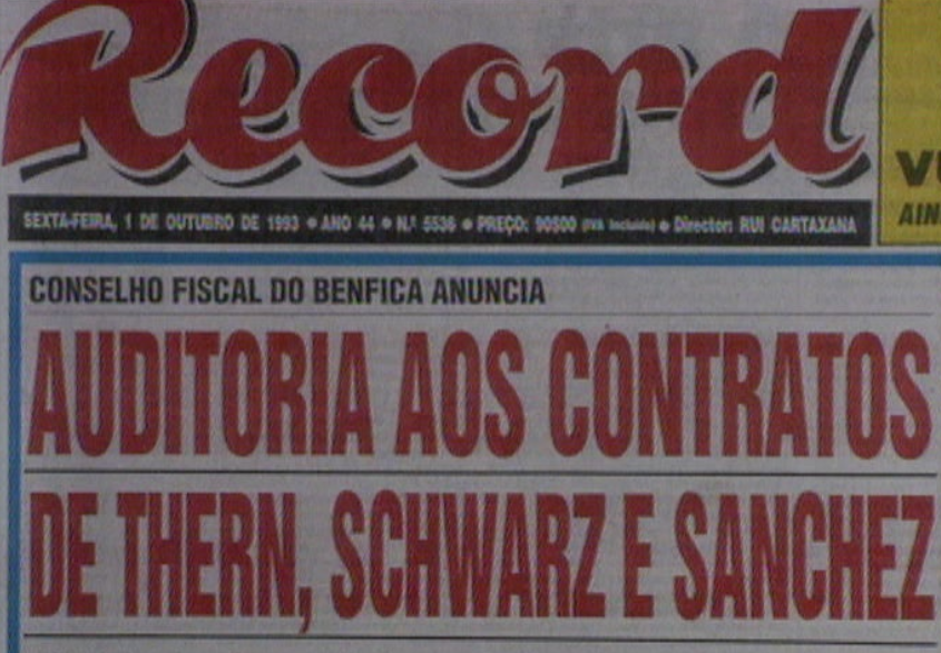 Contratos do SL Benfica