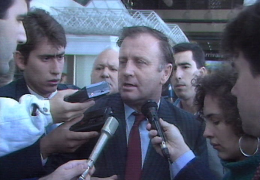 Chegada da Seleção da Checoslováquia