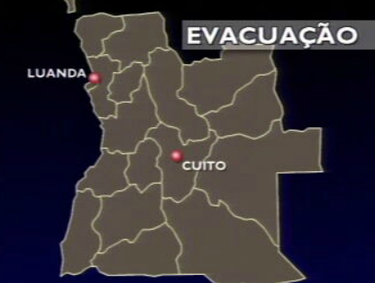 Portugueses evacuados de Angola