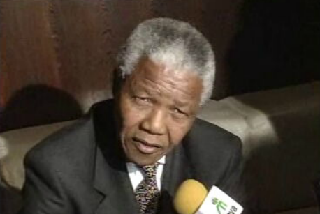 Chegada de Nelson Mandela a Lisboa