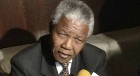Chegada de Nelson Mandela a Lisboa