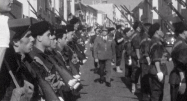 Visita de Barbieri Cardoso ao Comando Distrital da Legião Portuguesa
