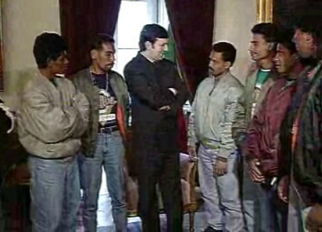 Conferência de imprensa de refugiados de Timor