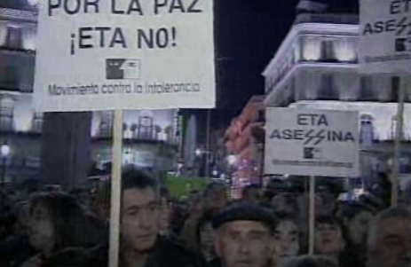 Manifestação contra a ETA