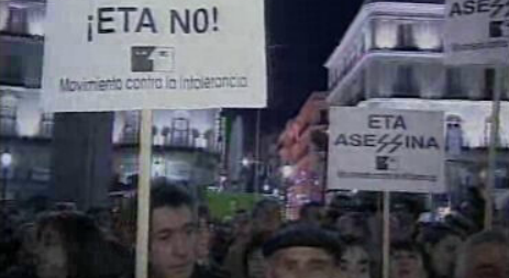 Manifestação contra a ETA