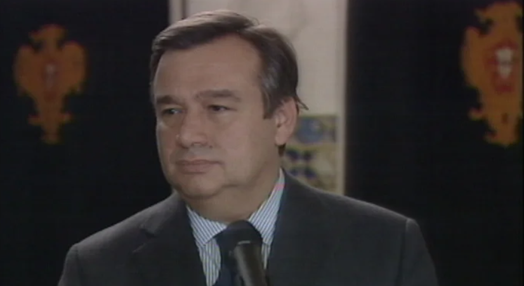 Jorge Sampaio recebe António Guterres