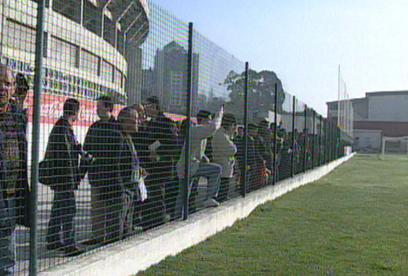 Futebol: treino do Benfica