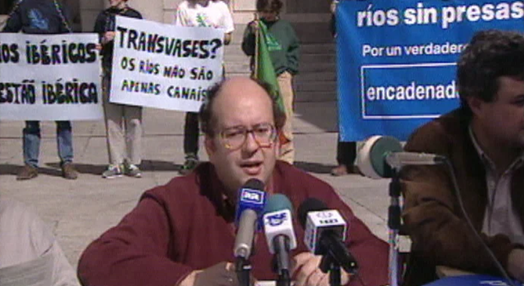Protesto dos ecologistas portugueses e espanhóis