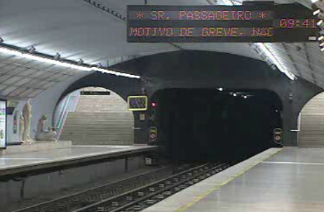 Greve no Metro de Lisboa