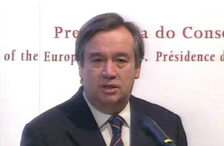 Encontro entre Guterres e Wolfgang Schüssel