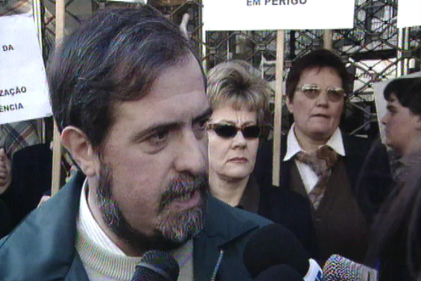 Protesto dos trabalhadores da Lanalgo