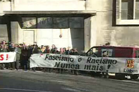 Protestos na Embaixada da Áustria