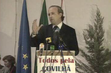 Santana Lopes em campanha na Covilhã