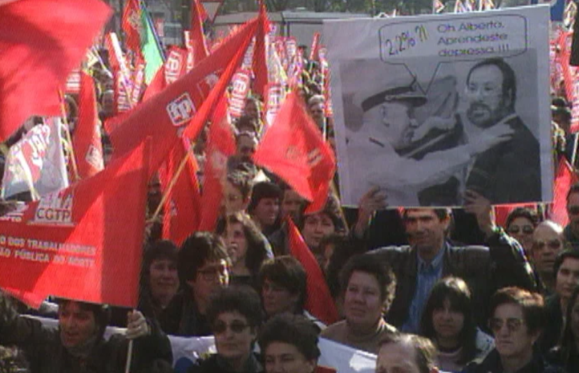 Manifestação de trabalhadores da Função Pública