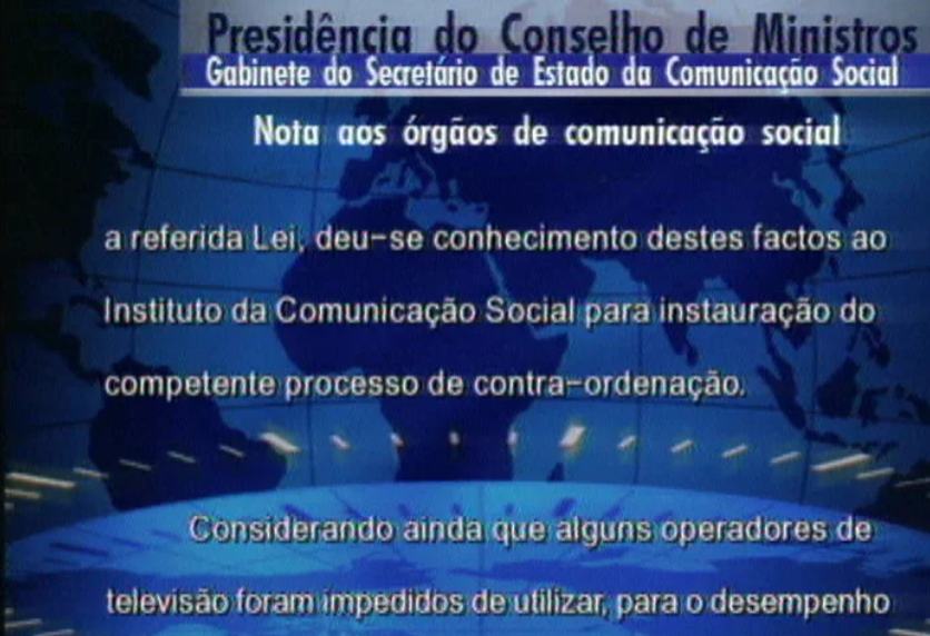 Comunicado sobre a cobertura televisiva do jogo Benfica vs Sporting