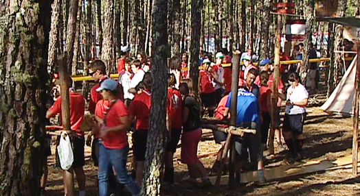 Acampamento de escuteiros na Vagueira