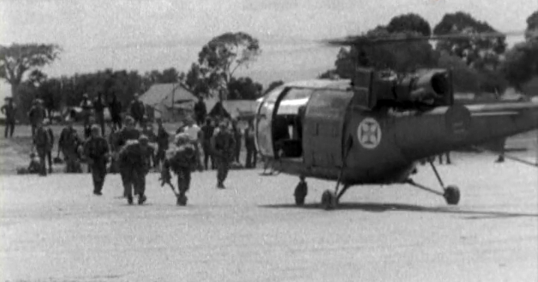 Base aérea em Moçambique