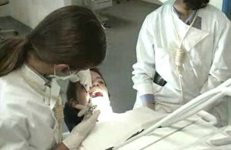 Protesto de estudantes de Medicina Dentária