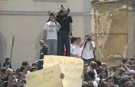 Manifestação de estudantes em Lisboa