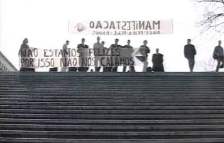 Protesto de estudantes em Coimbra