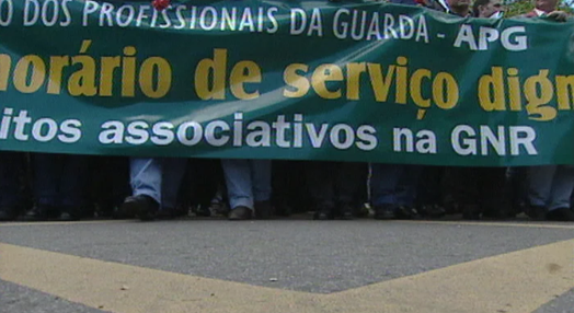 Manifestação de guardas da GNR