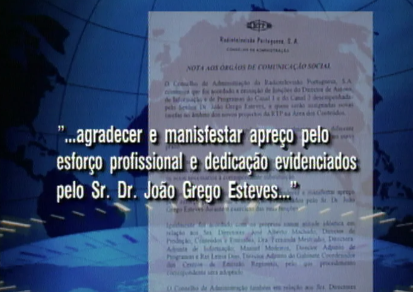 Direção de Antena da RTP cessa funções