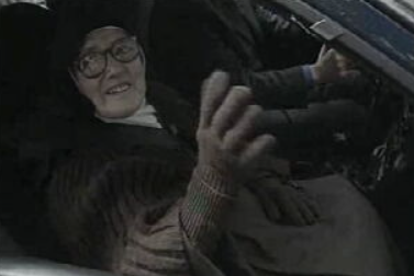 Irmã Lúcia a caminho de Fátima