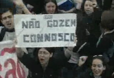 Manifestação de estudantes no Porto