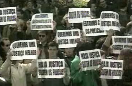 Manifestação de agentes da PSP