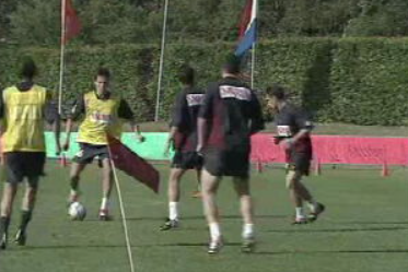 Futebol: treino da Seleção Nacional
