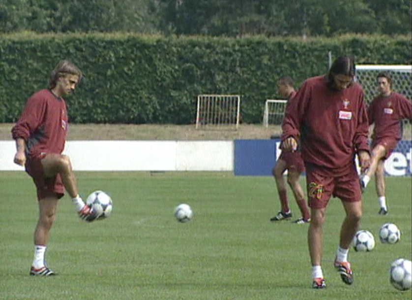 Futebol: treino da Seleção Nacional