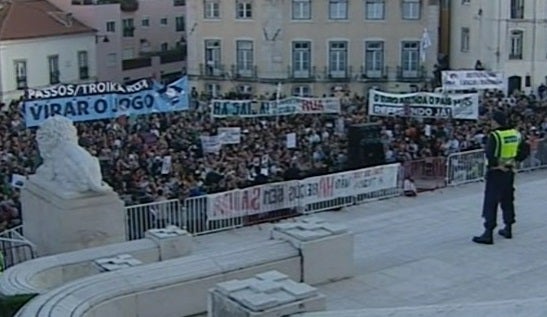 Manifestação do Movimento “Que se Lixe a Troika”