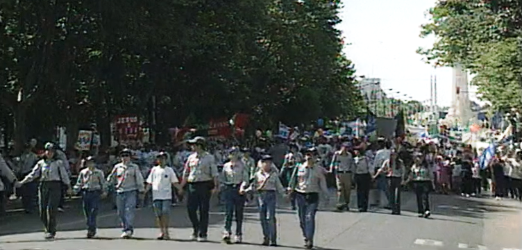 Marcha religiosa em Lisboa