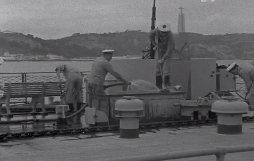 Chegada a Lisboa de navios da armada francesa