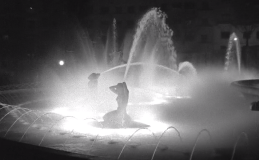 Interludio na fonte luminosa