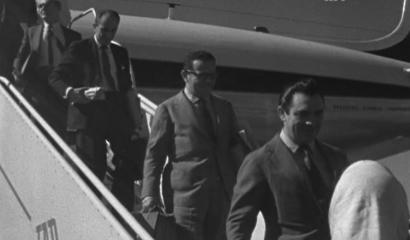 Chegada de um grupo de banqueiros do Brasil