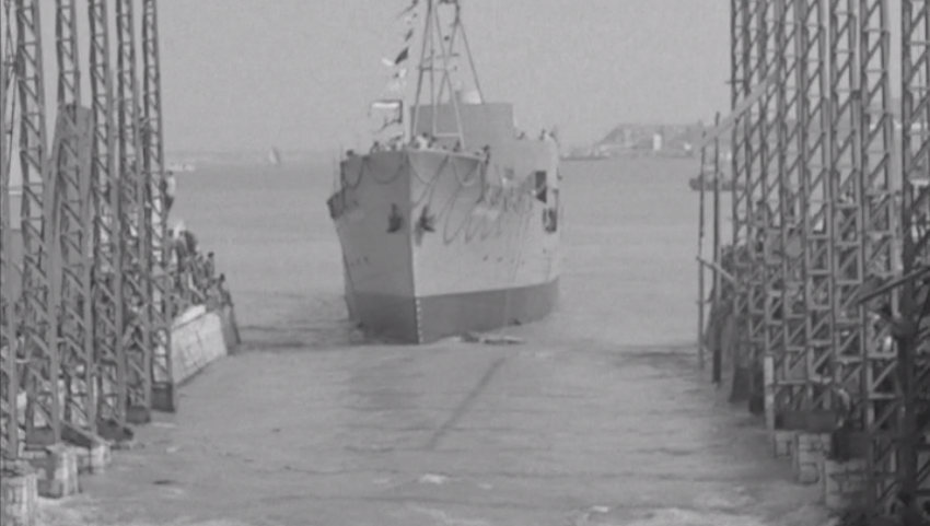 Lançamento ao mar do navio Santo Antão