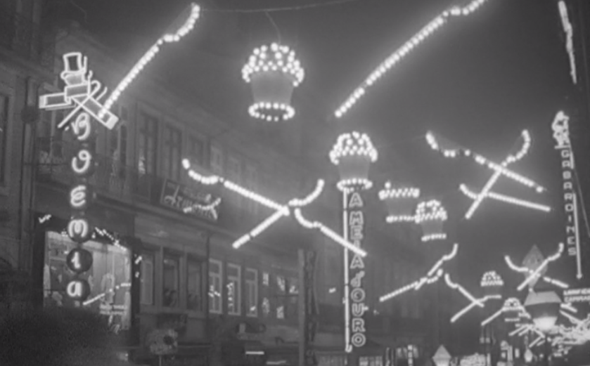 Festa na noite de São João no Porto