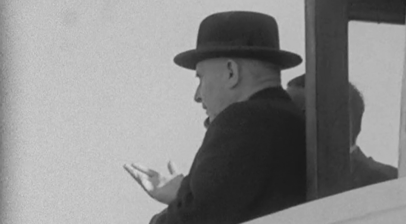 Visita de Américo Tomás às obras da Ponte Sobre o Tejo