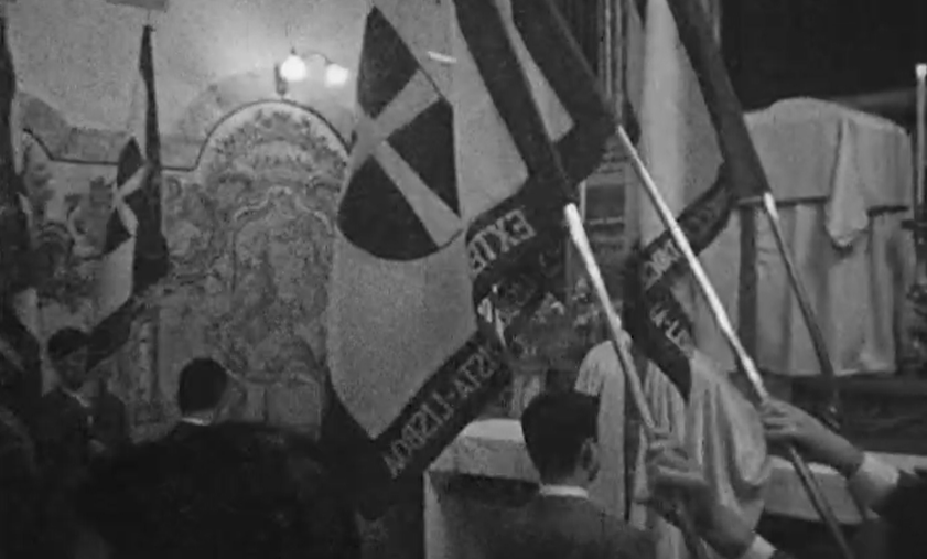 Concentração de jovens estudantes católicos