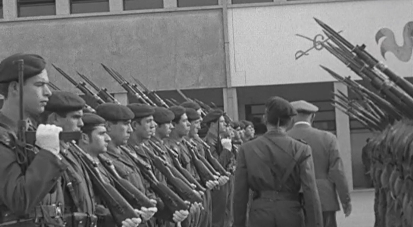 Visita de Ernesto de Oliveira e Sousa ao Regimento de Cavalaria nº 6